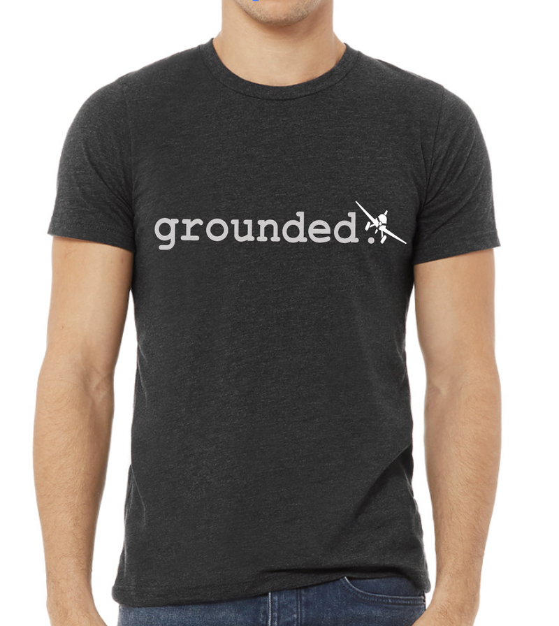 grounded. - Unisex Short Sleeve Shirt - Dark Heather